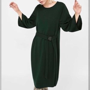 Zara belted dress with loops